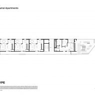 Fifth floor plan of Ferrars and York apartments by Hip V Hype and Six Degrees Architects