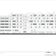 Elevation drawings of Ferrars and York apartments by Hip V Hype and Six Degrees Architects