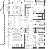 Proposed ground floor plan of the Ronald McDonald House in Ukraine by Zikzak Architects