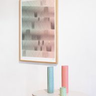 2D3D_04 Framed Giclée Print by Raw Edges and Stitched Vases by Alice Adler