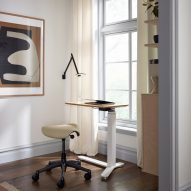 Float Mini height-adjustable desk by Humanscale