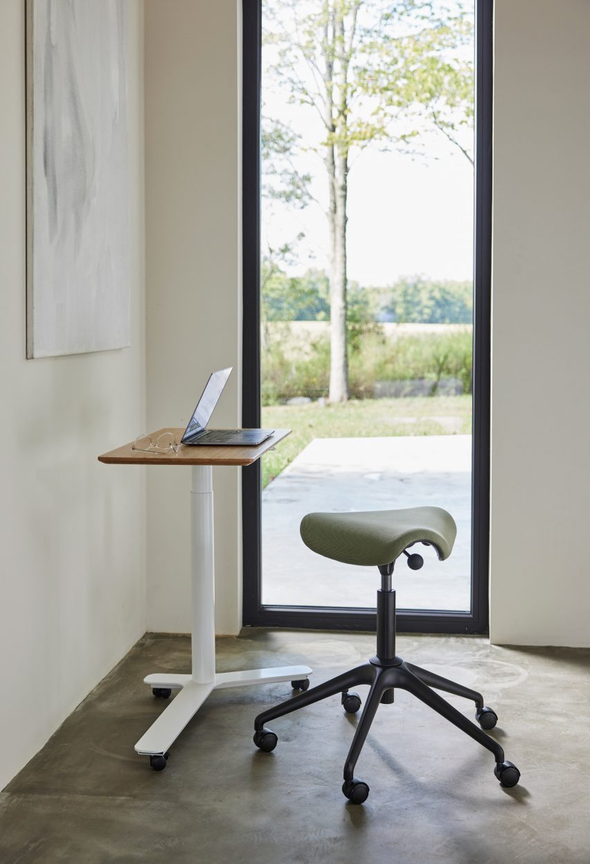 Float Mini height-adjustable desk by Humanscale