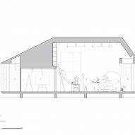 Section drawing of Furnish Studio by 11.29 Studio