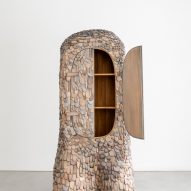 Sculptural cabinet at the Growth and Form exhibition at Gallery Fumi