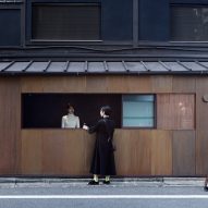 Copper coffee kiosk in Kyoto by G Architects Studio
