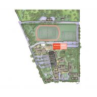 Site plan for the Oregon Episcopal School Athletic Center by Hacker Architects