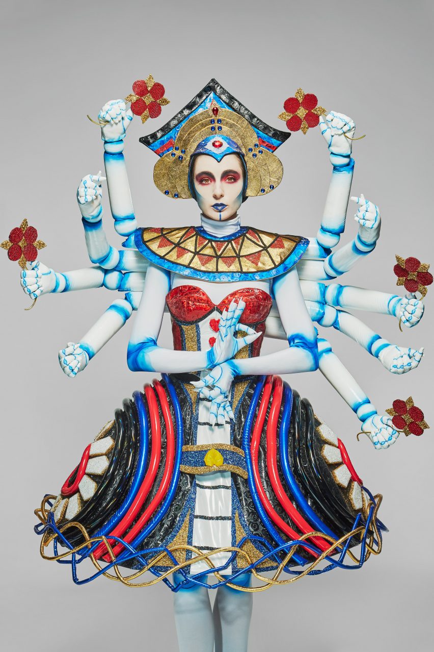 Model shown with multiple arms