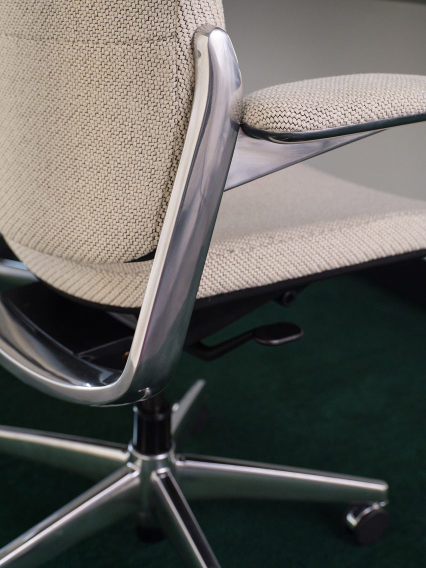 Smart Conference chair by Humanscale in the Meeting Collection with Kvadrat fabric