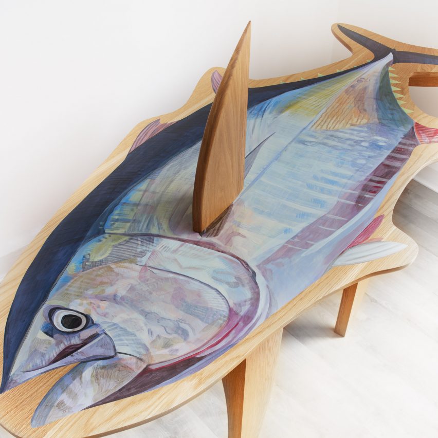 Fish table by Rio Kobayashi for LDF