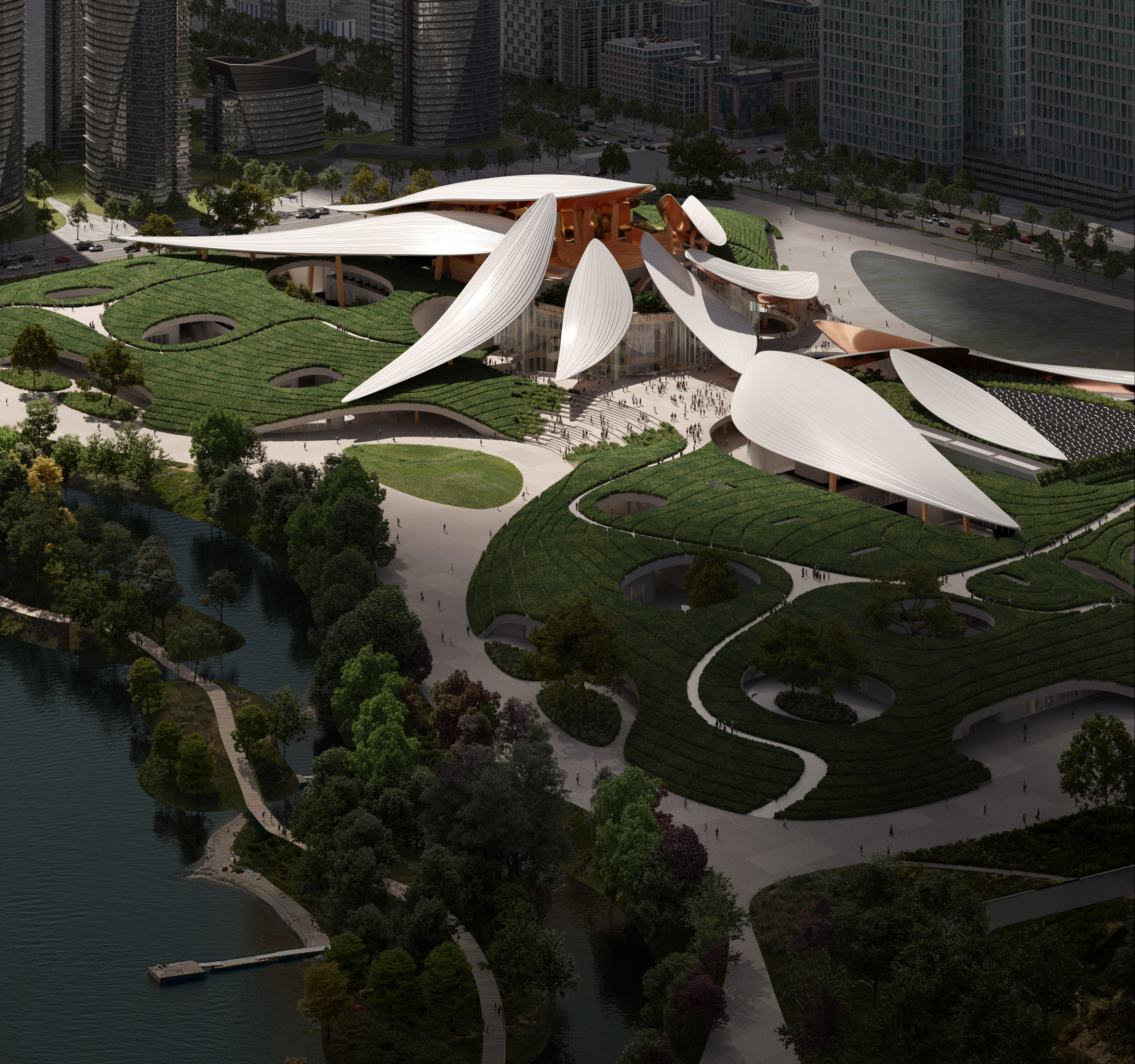 Visualisation of Anji Culture and Art Center