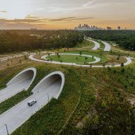 Nelson Byrd Woltz covers six-lane highway with land bridge in Houston