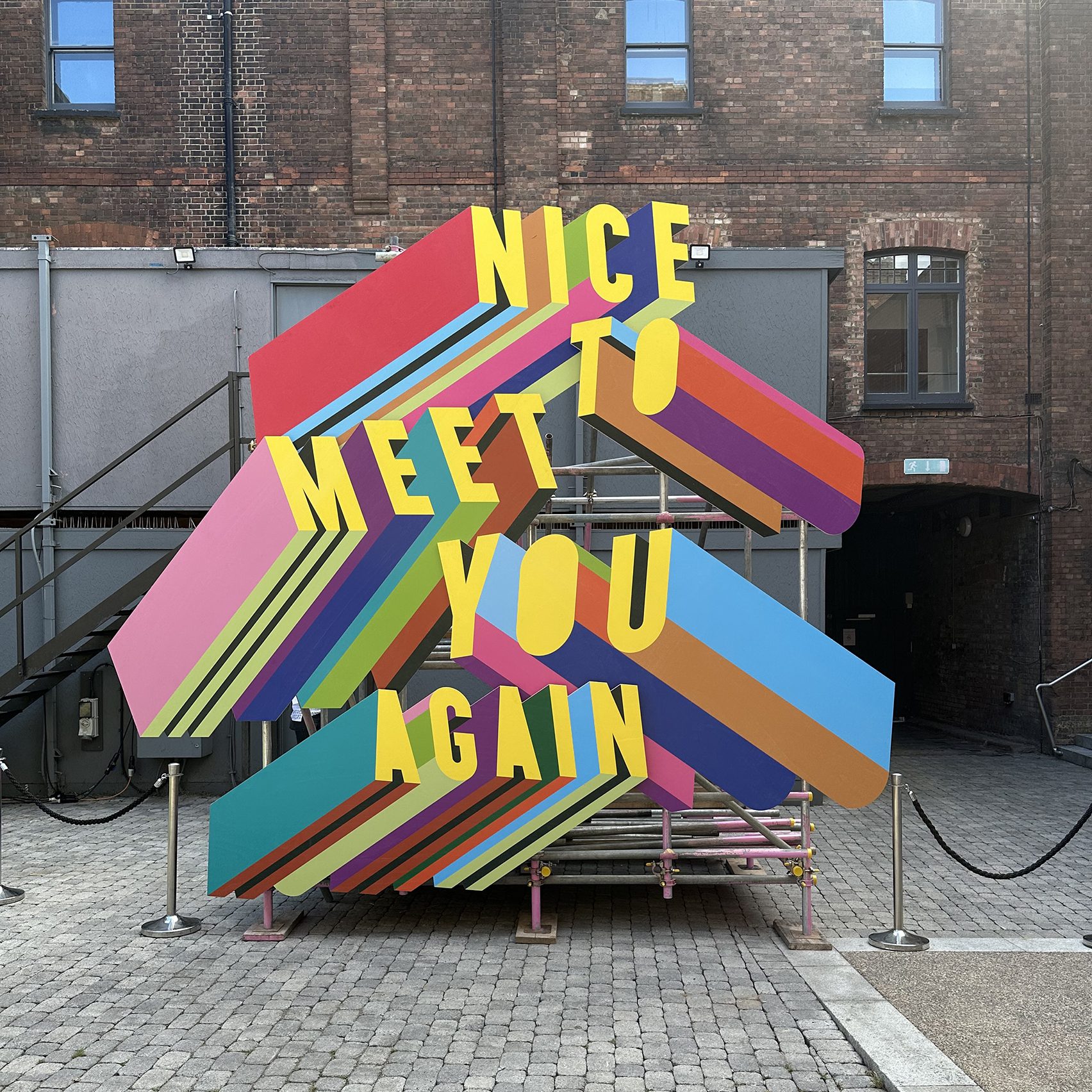 Nice To Meet You by Morag Myerscough for LDF 2023