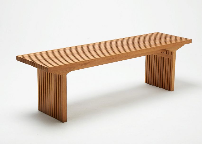 Photo of the Parallel bench by Samuel Wilkinson for Deesawat