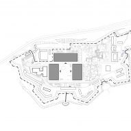 Site plan of Polish Army Museum's South Building by WXCA