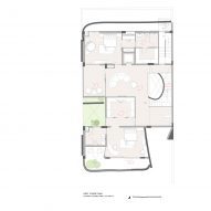 First floor plan of Ribbon House by Studio Ardete