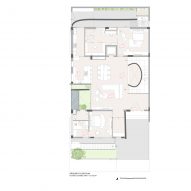 Ground floor plan of Ribbon House by Studio Ardete