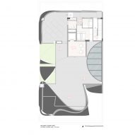 Second floor plan of Ribbon House by Studio Ardete