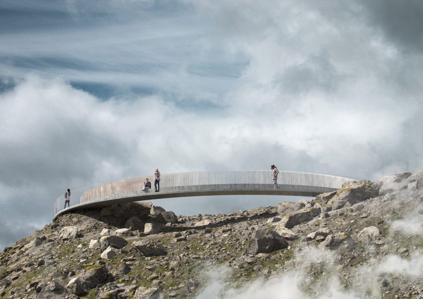 Ring of Bjólfur viewpoint in Iceland by Esja Architecture