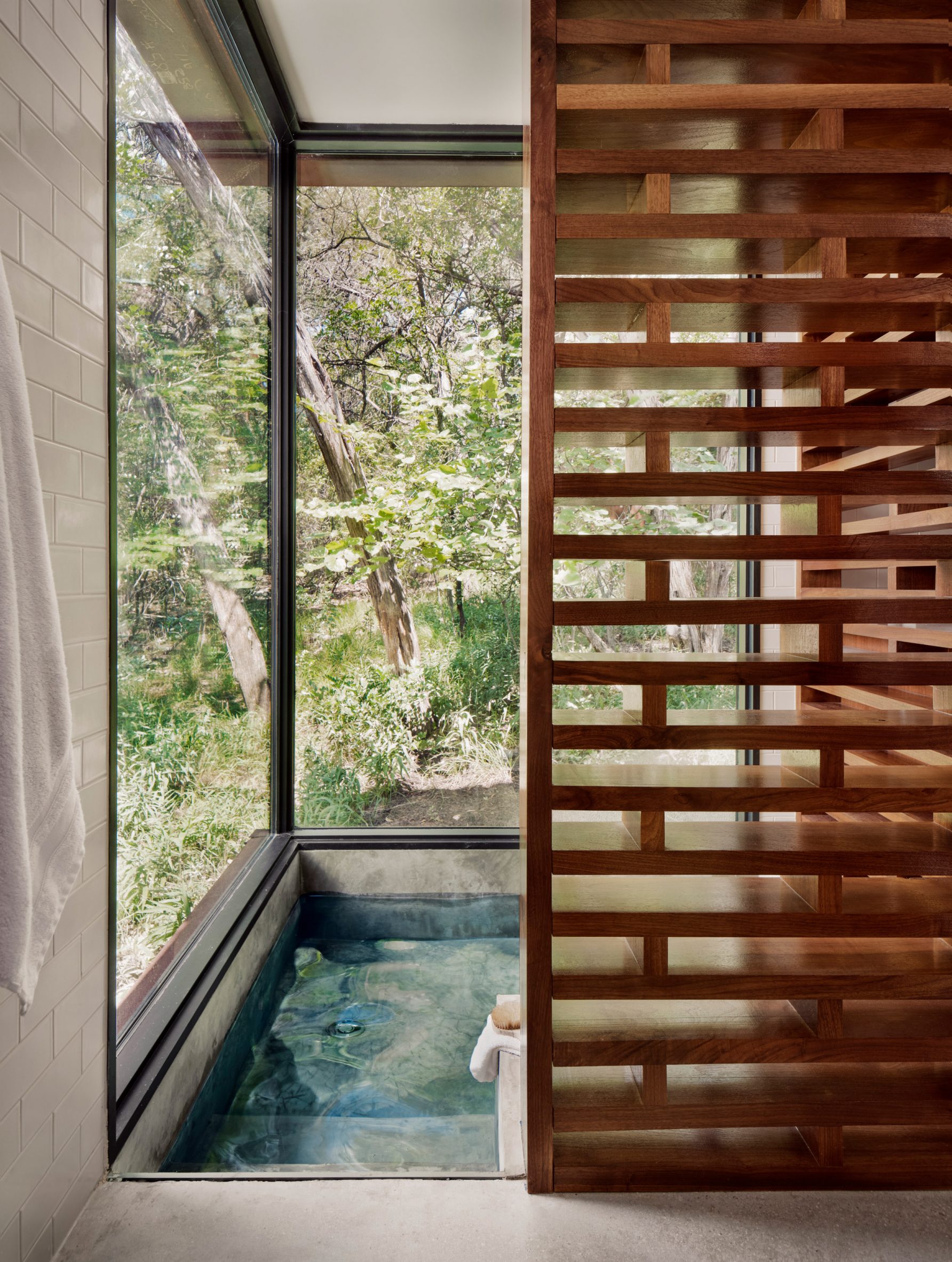 Plunge pool within River Bend Residence