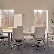 Smart Conference chairs by Humanscale around board table