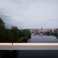 Štvanice Footbridge in Prague by Petre Tej, Marek Blank and Jan Mourek