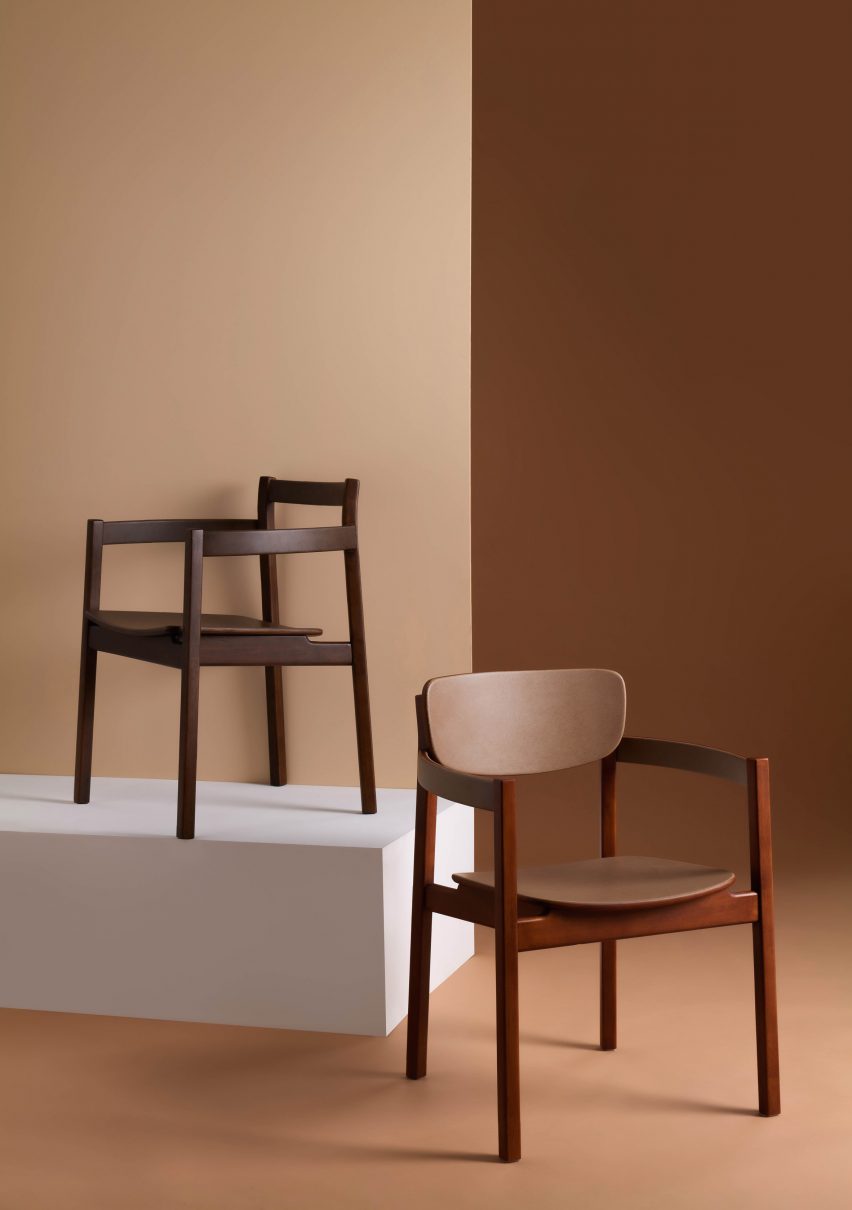 Photo of chairs in brown room