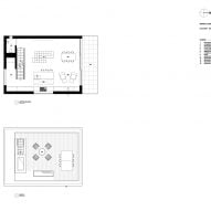 Upper and roof level floor plans