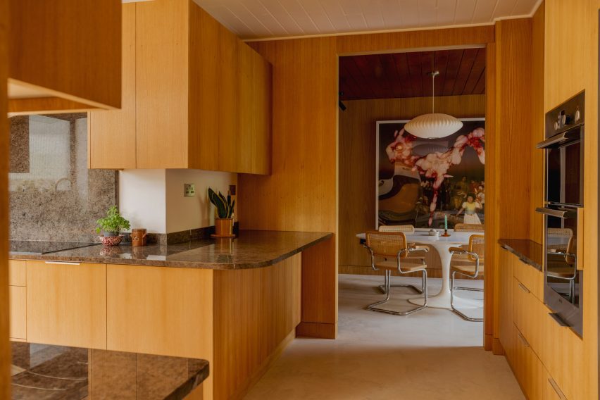 Timber-clad kitchen