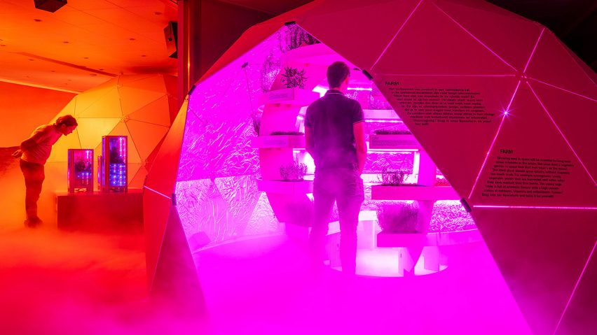 Dutch Design Week's Spacefarming exhibition at Evoluon, Eindhoven