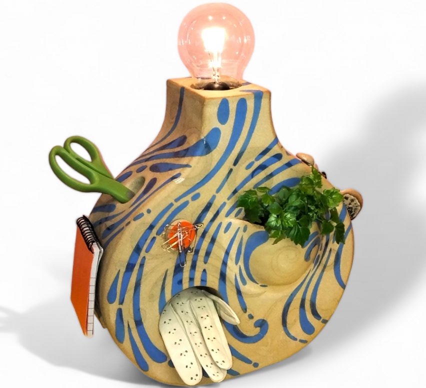 Lux Pottery's Trix Newham ceramic lamp