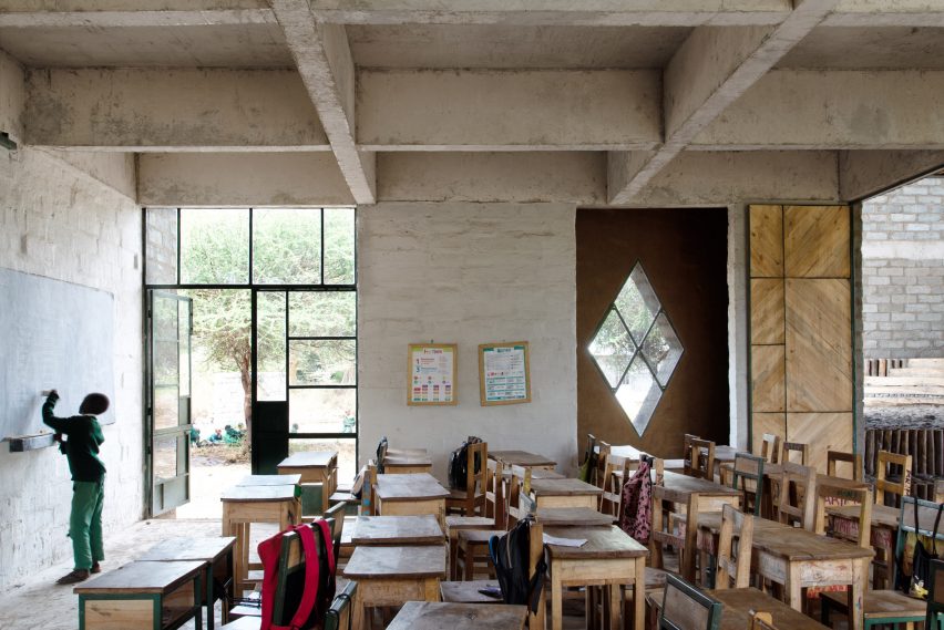 Classroom at school in Tanzania