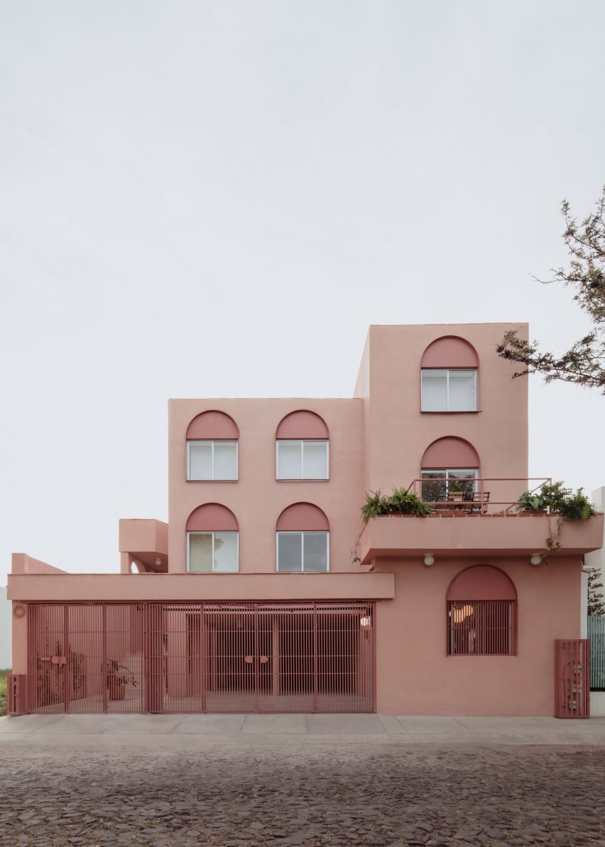 Stucco-clad house in Mexico
