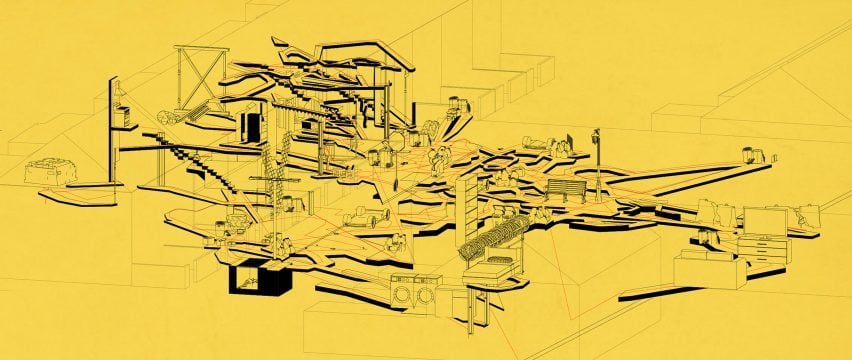 Yellow visualisation of urban human and rat networks