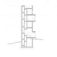 Section of Tower House by Trace Architecture Office