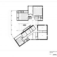 Mezzanine floor plan of University of Warwick Faculty of Arts by Feilden Clegg Bradley Studios