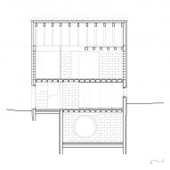 Section drawing of home in Porto by Atelier Local
