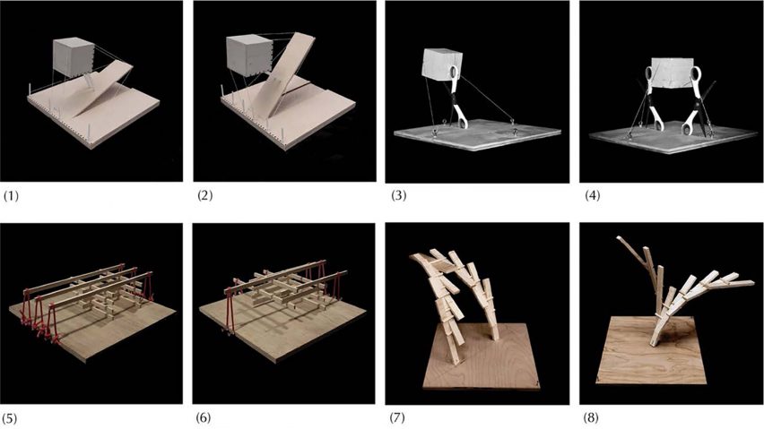 models made by students in Experimental Models of Space & Structure at Rice University