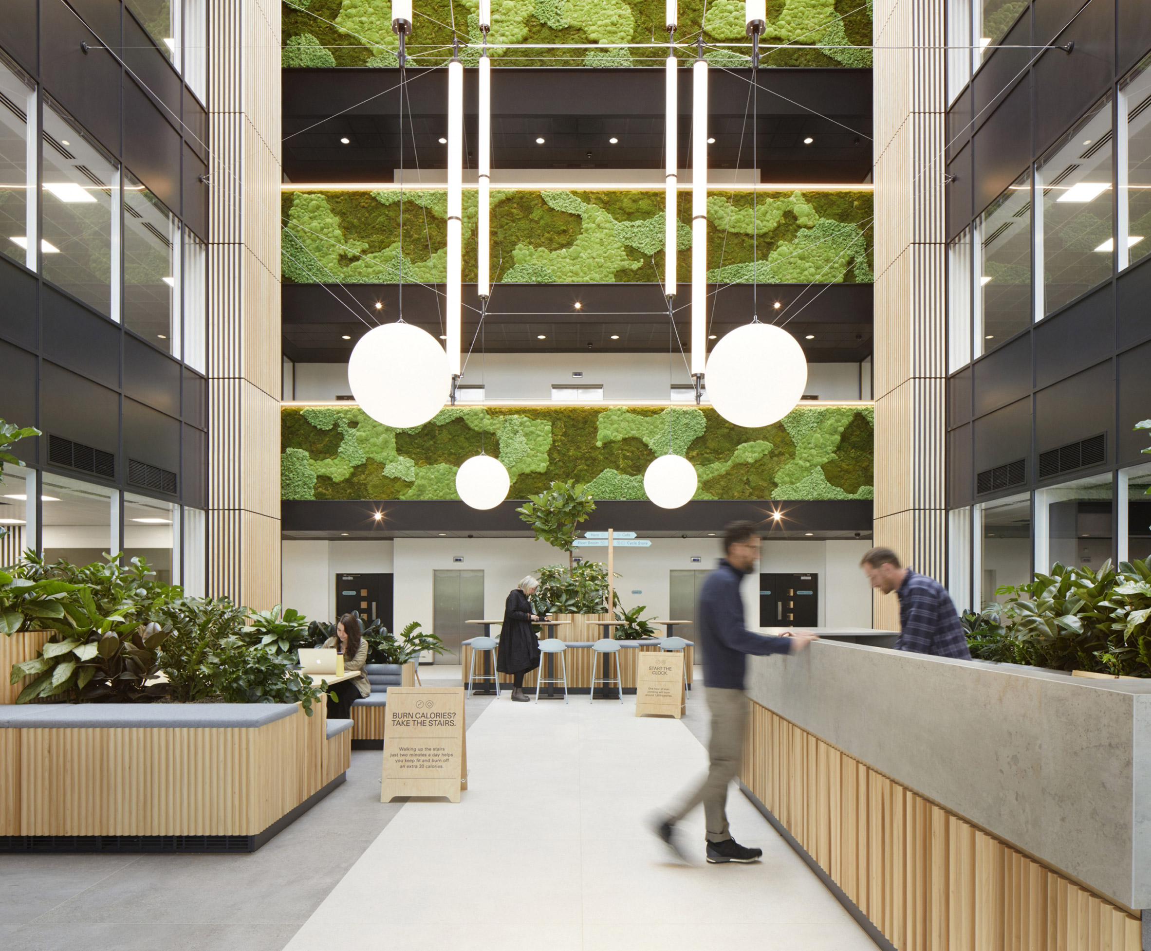 Atrium at the Here+Now office building