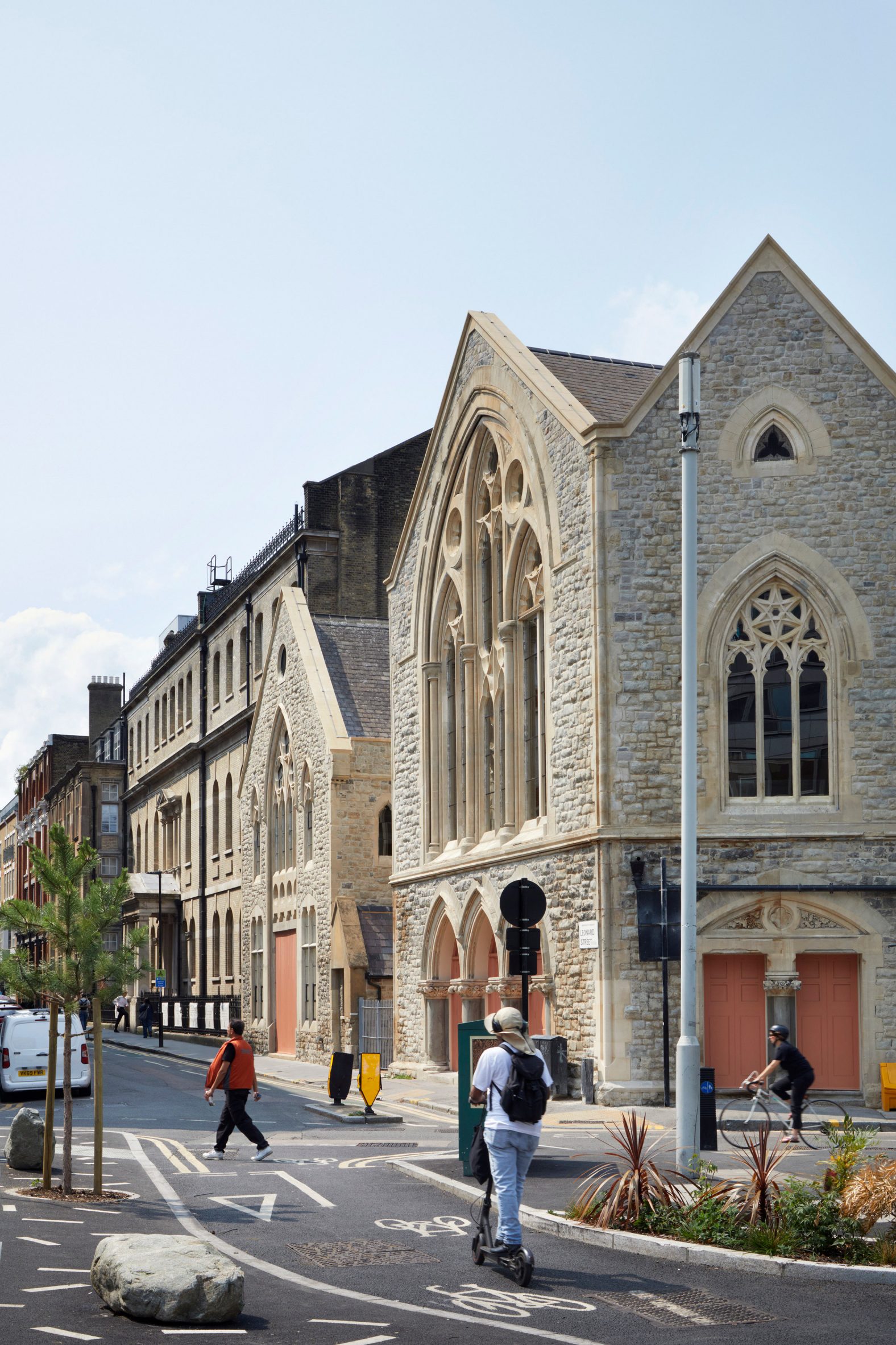 Central Foundation Boys' School in a historic chapel renovated by Hawkins\Brown