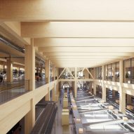 Henning Larsen mass-timber logistics centre