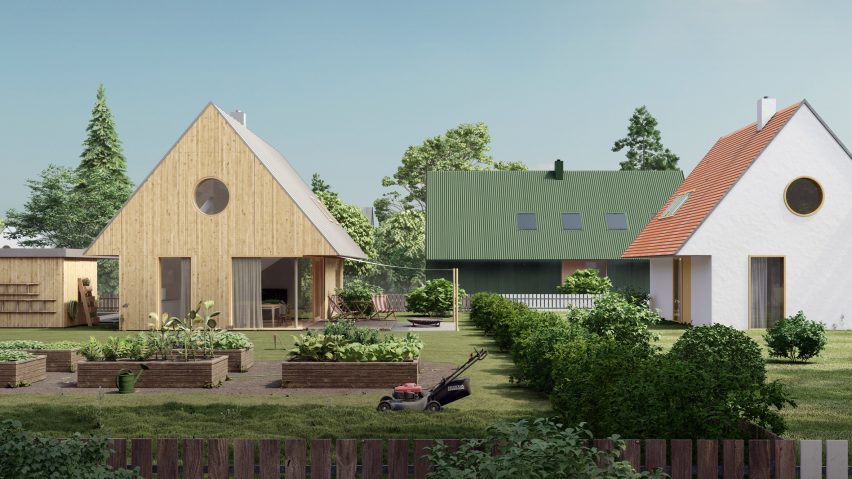 Modular-designed Cake Houses homes presented at Designblok