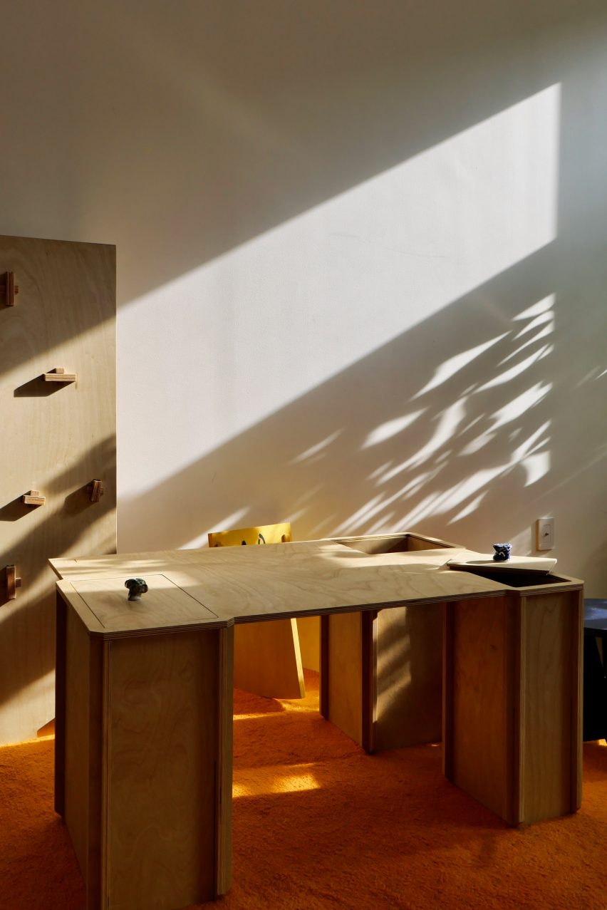 A table in the sunlight