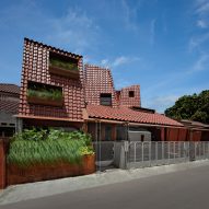 Exterior of Distracted House in Indonesia by Ismail Solehudin Architecture