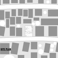 Site plan of Distracted House by Ismail Solehudin Architecture