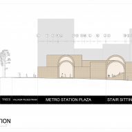 Elevation drawing of Jahad Metro Plaza by KA Architecture Studio