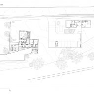 Site plan of Loader Monteith charred timber office and residence