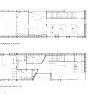Floor plan of Loader Monteith charred timber office and residence