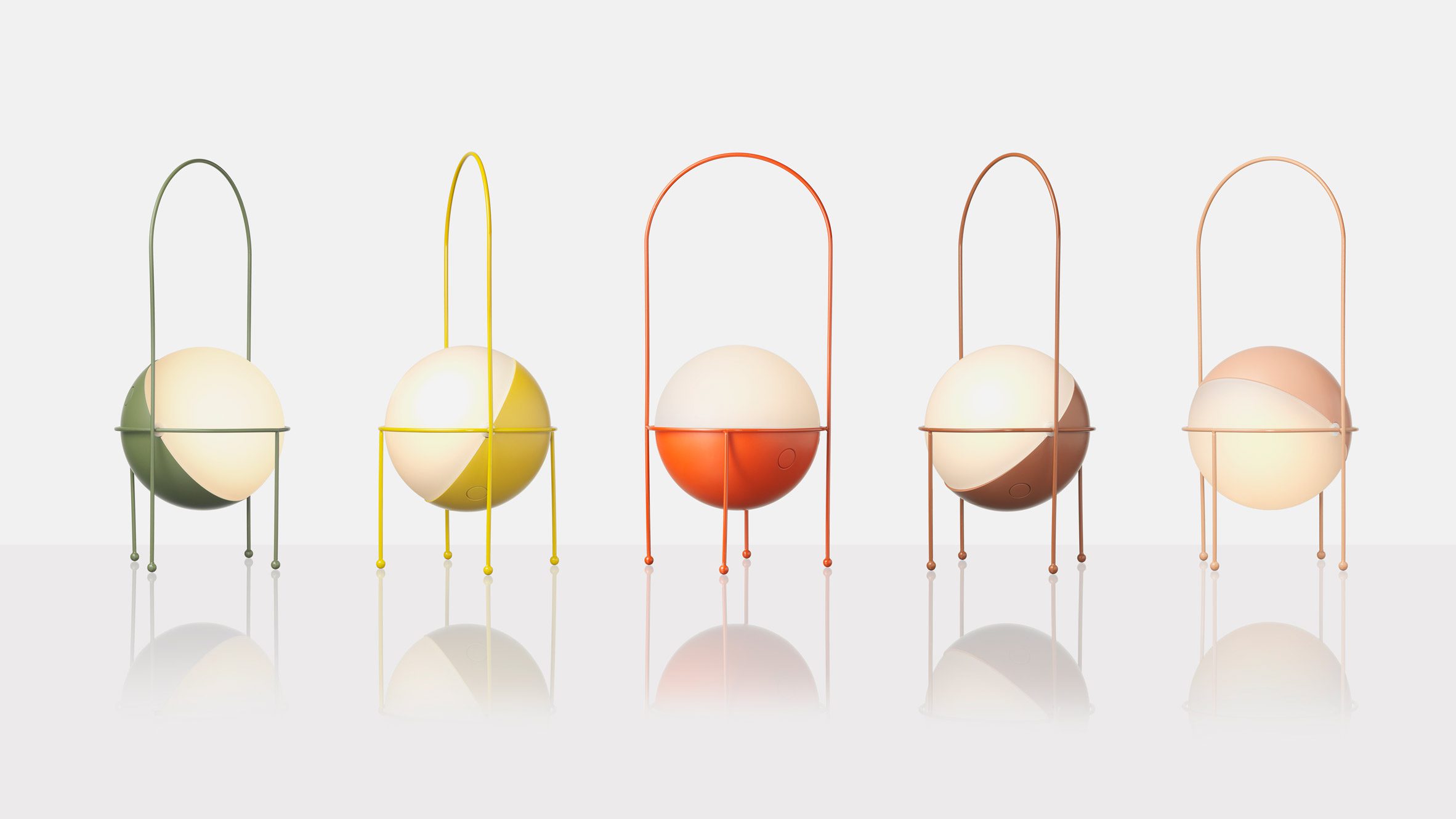 Madco portable table lamp by Elisa Ossino for Ambientec