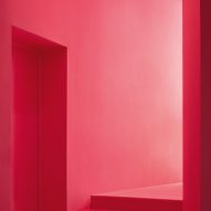 Monochrome pink interior