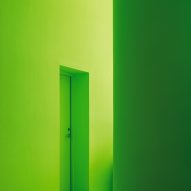 Monochrome green interior
